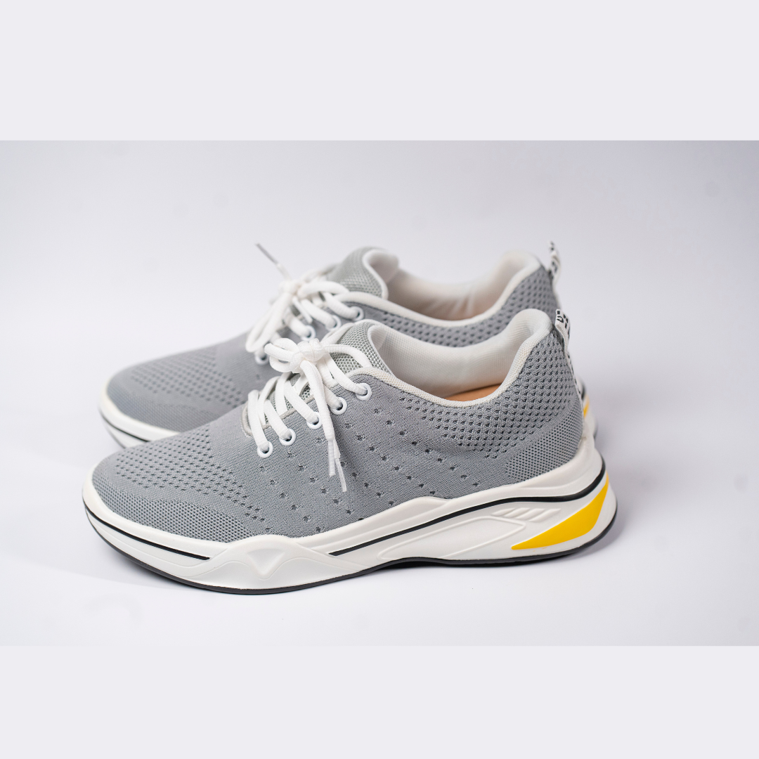 Tênis Esportivo Bear - Aumenta Altura 8cm - Cinza - Masculino