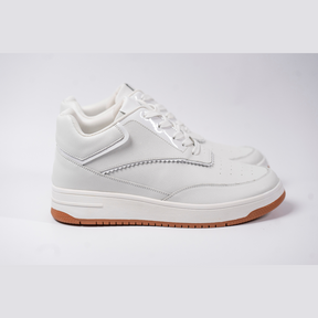 Tênis Casual Celeste - Aumenta Altura 10cm - Couro - Branco - Masculino