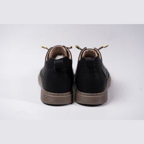 Tênis Casual Storm - Aumenta Altura 6cm - Couro - Preto - Masculino